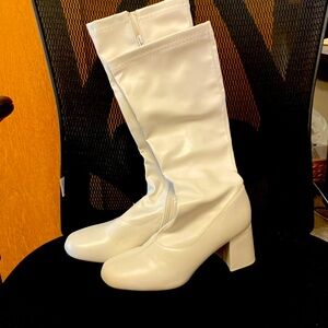 White Go-Go boots.